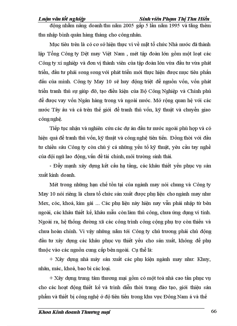 image for page Hoàn thiện các giải pháp MAR- MIX xuất khẩu hàng may mặc của công ty May 10 sang thị trường EU