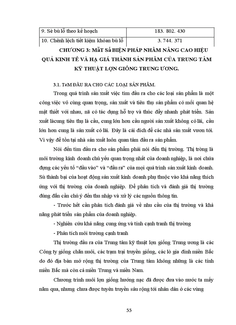 image for page Một số biện pháp nhằm nâng cao hiệu quả kinh tế và hạ giá thành sản phẩm của Trung tâm kỹ thuật lợn giống Trung ương