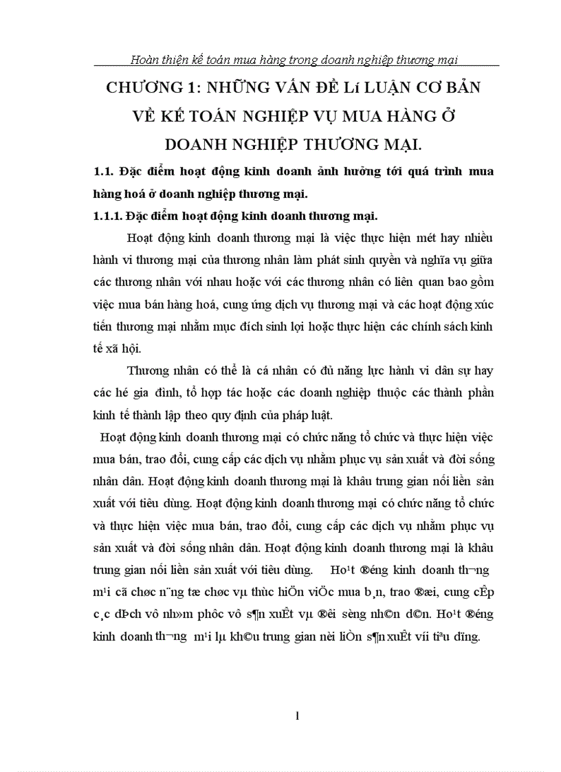 image for page Hoàn thiện kế toán mua hàng hoá ở các doanh nghiệp thương mại
