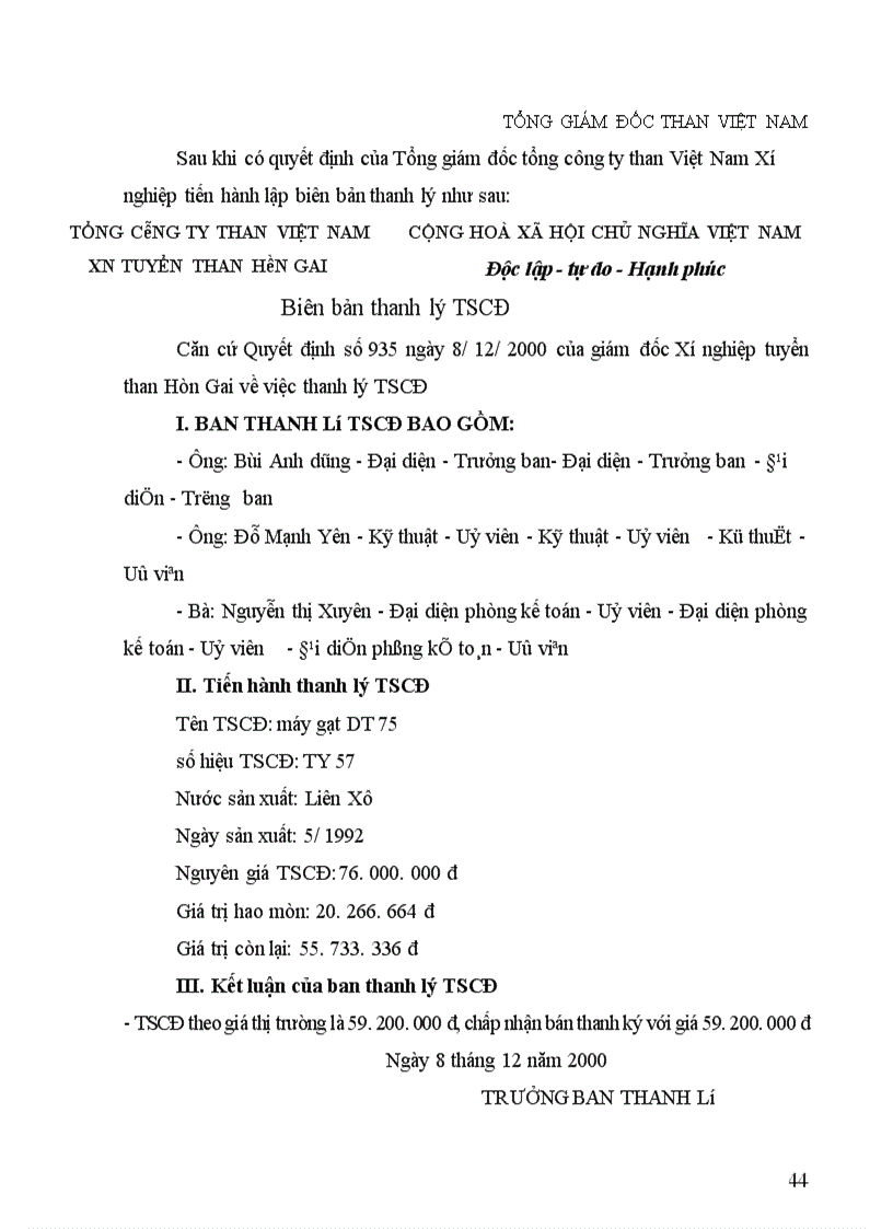image for page Tổ chức hạch toán TSCĐ với việc quản lý và nâng cao hiệu quả sử dụng TSCĐ