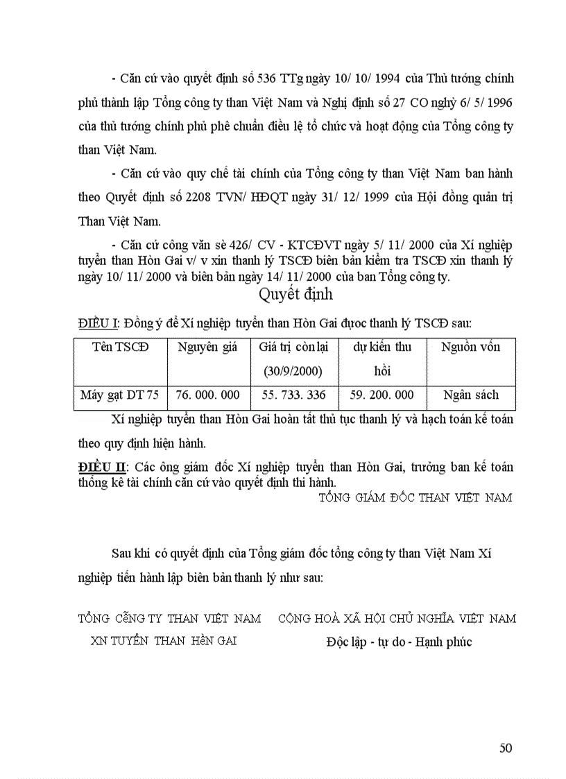 image for page Tổ chức hạch toán TSCĐ với việc quản lý và nâng cao hiệu quả sử dụng TSCĐ