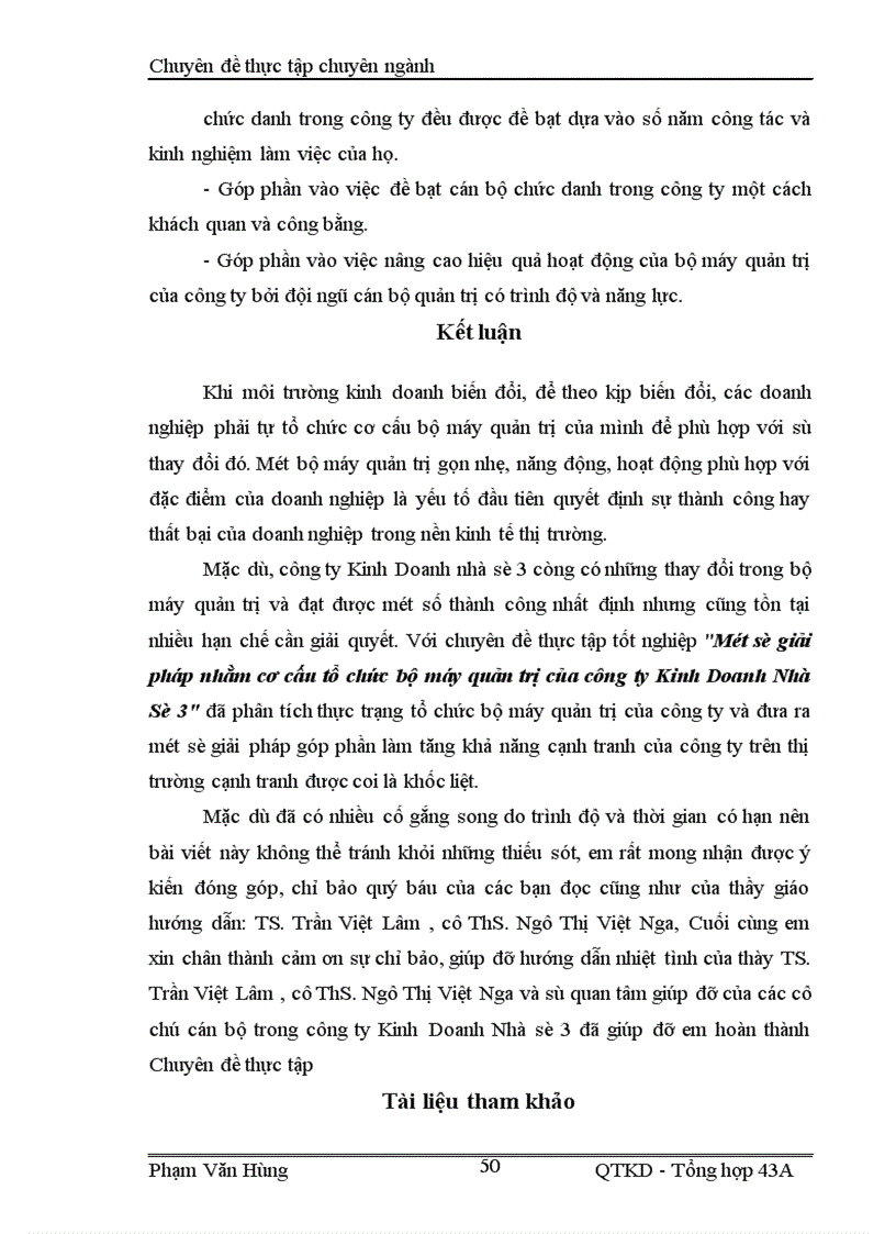 image for page Một số giải pháp nhằm cơ cấu tổ chức bộ máy quản trị của công ty Kinh Doanh Nhà Số 3