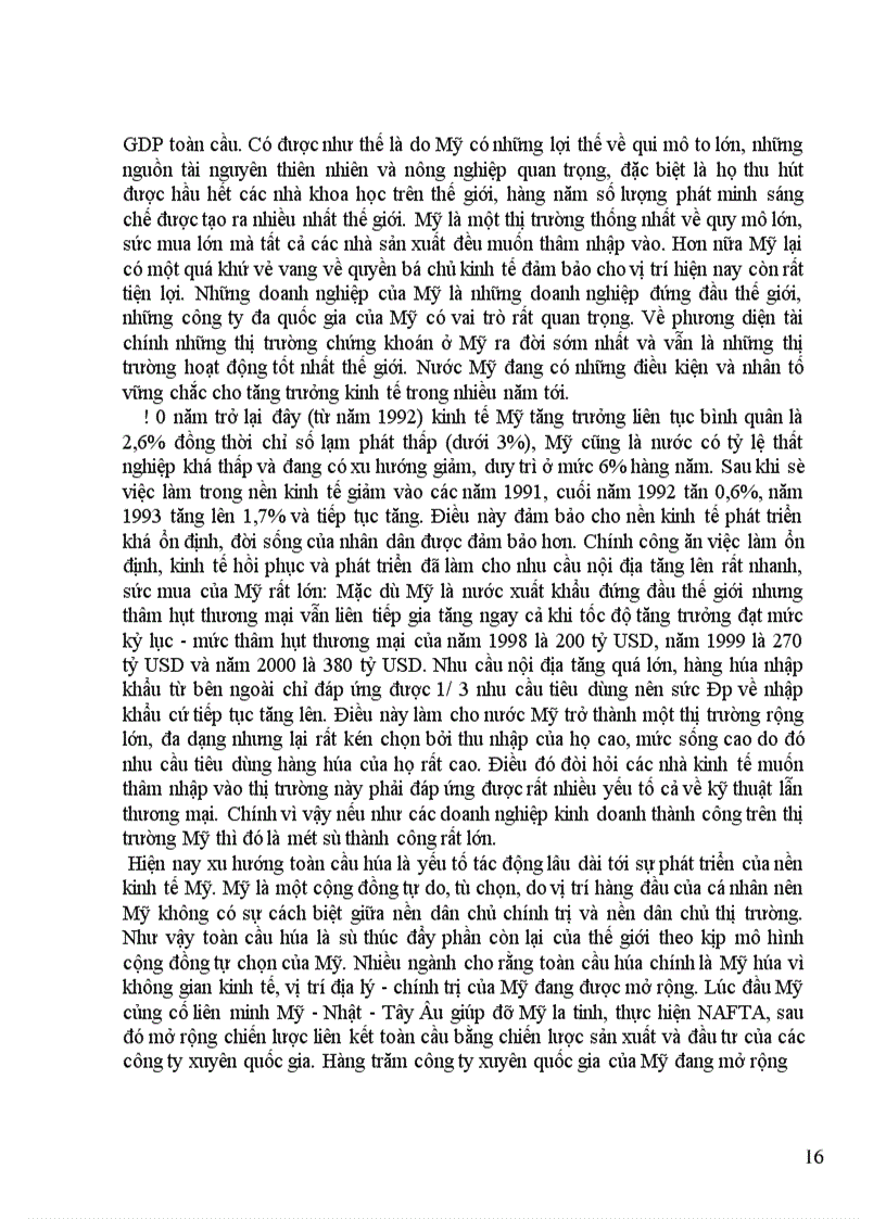 image for page Thị trường Hoa Kỳ và những vấn đề cần quan tâm