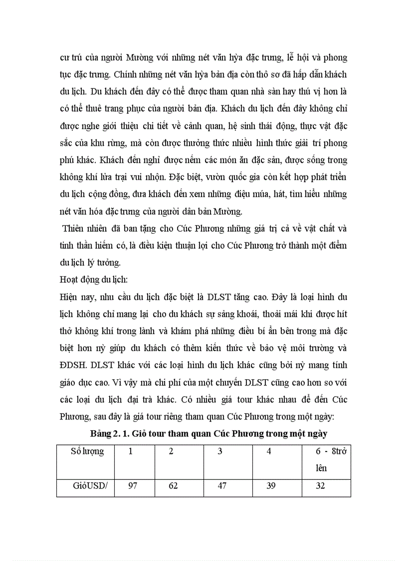 image for page Áp dụng phương pháp chi phí du lịch ( tcm ) để đánh giá giá trị cảnh quan của vqg cúc phương.