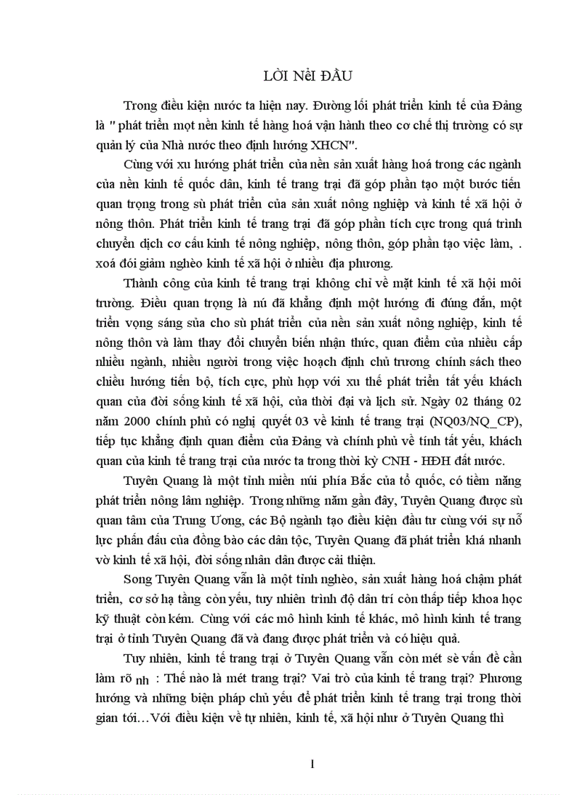 image for page Tiếp tục đổi mới và phát triển kinh tế trang trại ở Tuyên Quang