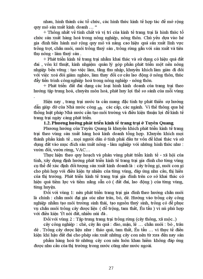 image for page Tiếp tục đổi mới và phát triển kinh tế trang trại ở Tuyên Quang