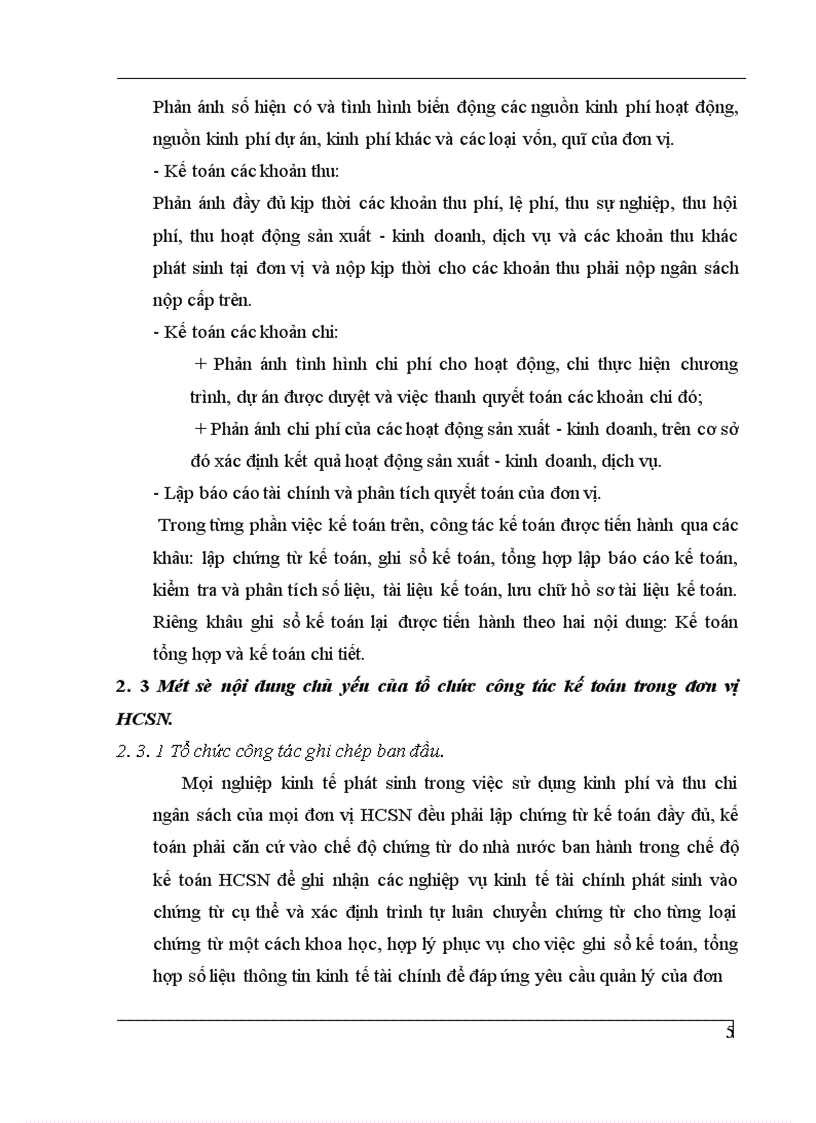image for page Kế toán HCSN là kế toán tổng hợp