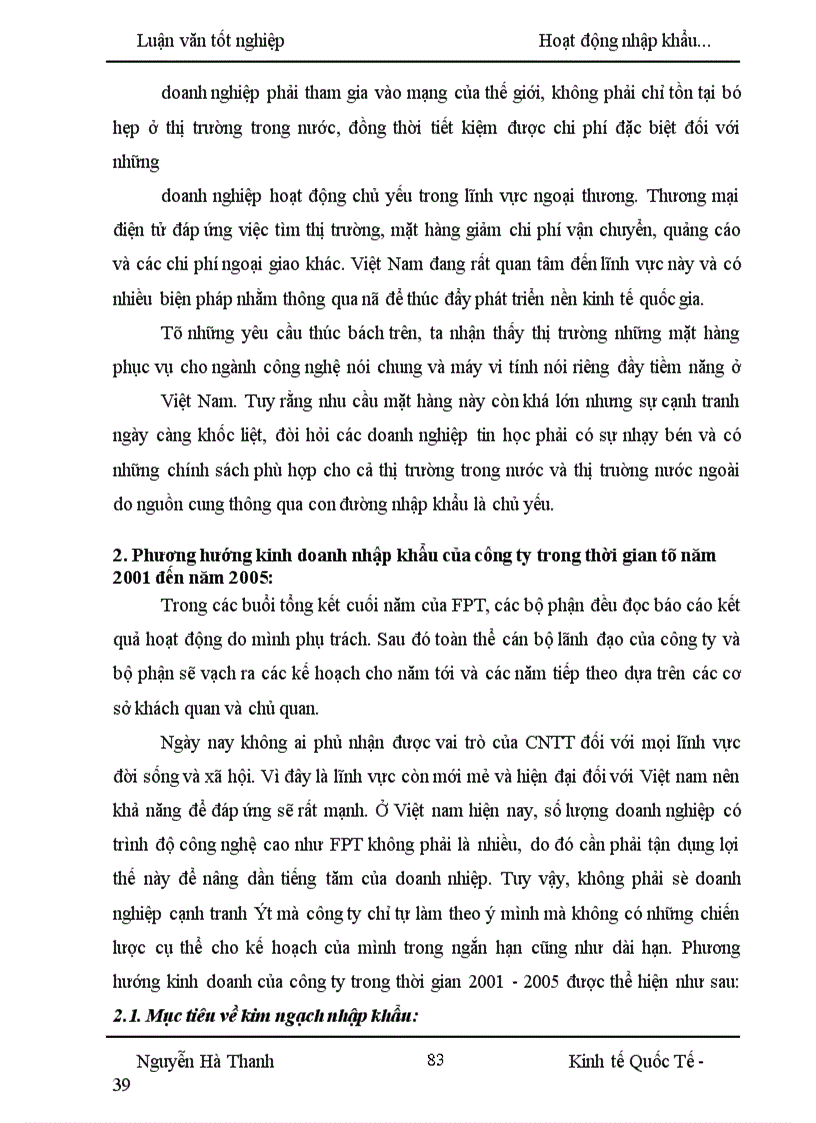 image for page Hoạt động nhập khẩu máy vi tính và phụ kiện máy vi tính của công ty FPT