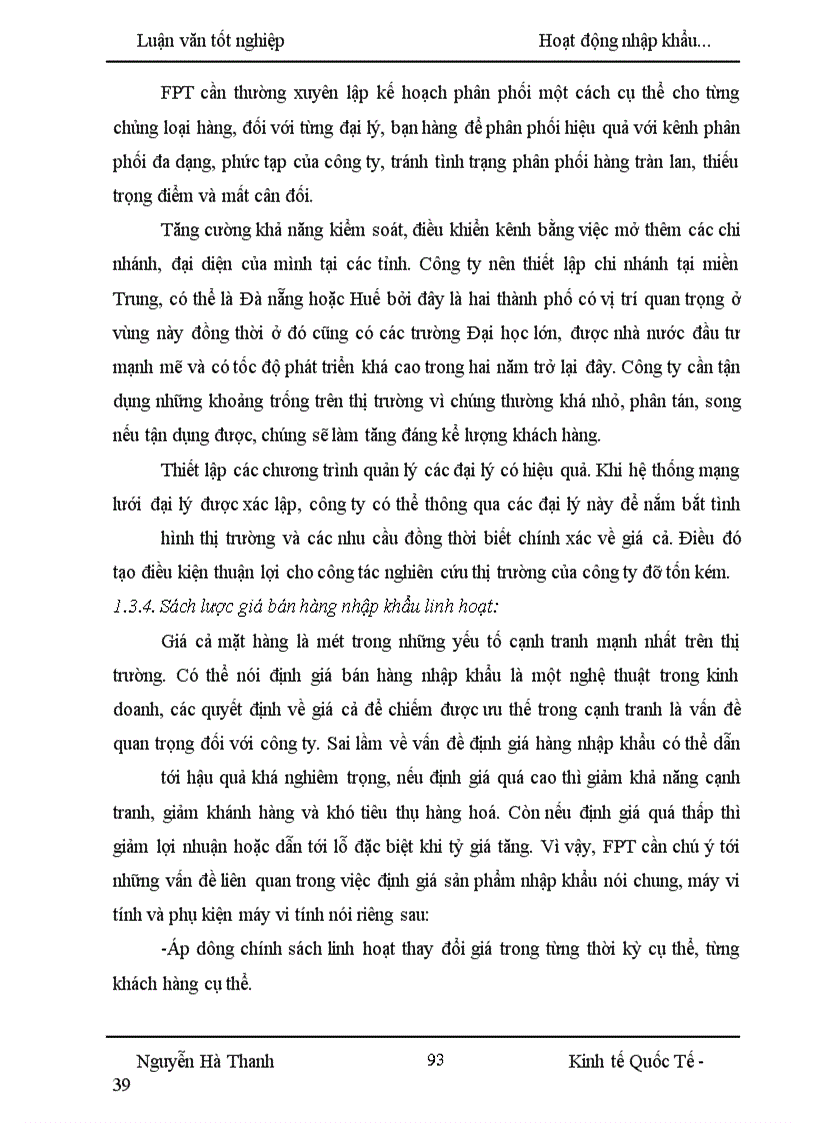 image for page Hoạt động nhập khẩu máy vi tính và phụ kiện máy vi tính của công ty FPT