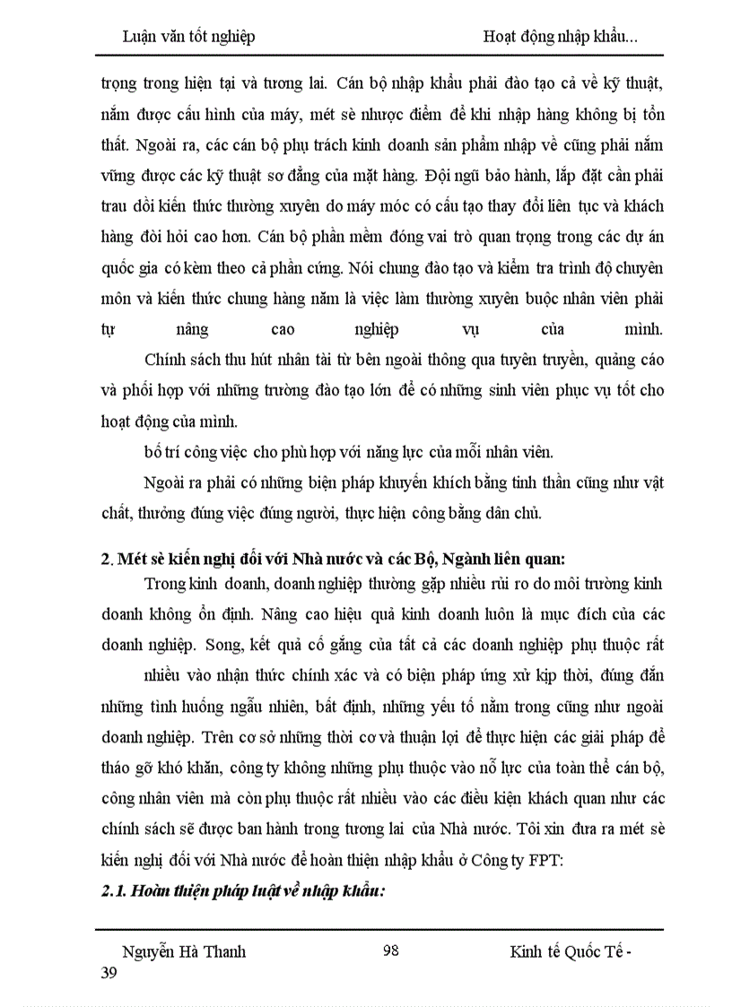 image for page Hoạt động nhập khẩu máy vi tính và phụ kiện máy vi tính của công ty FPT