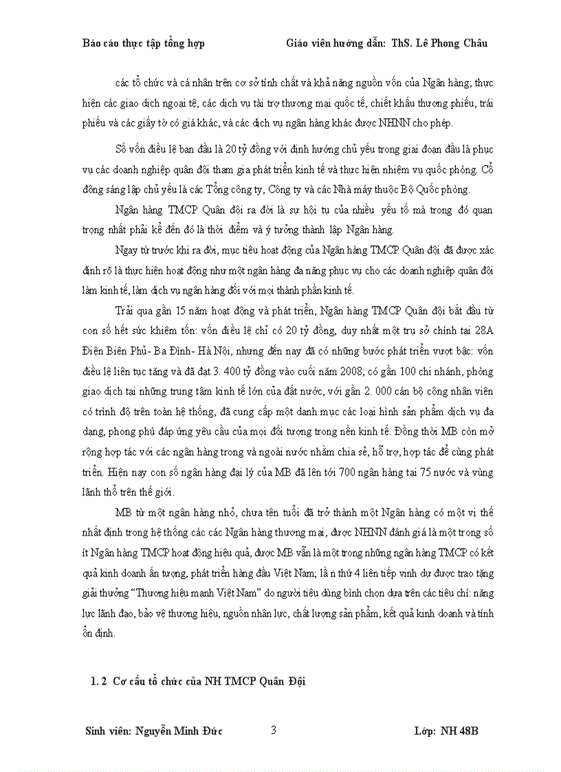 image for page Hoạt động của nh tmcp quân đội