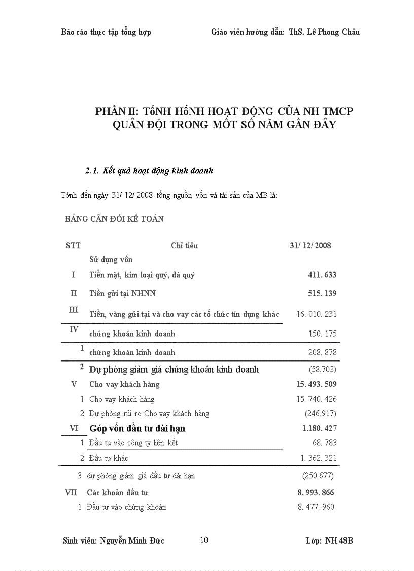 image for page Hoạt động của nh tmcp quân đội