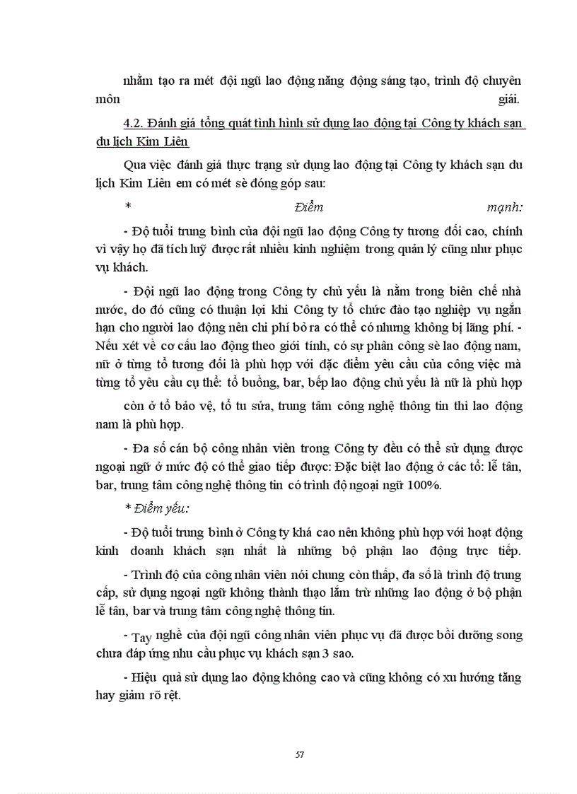 image for page Nâng cao hiệu quả sử dụng lao động tại Công ty khách sạn du lịch Kim Liên