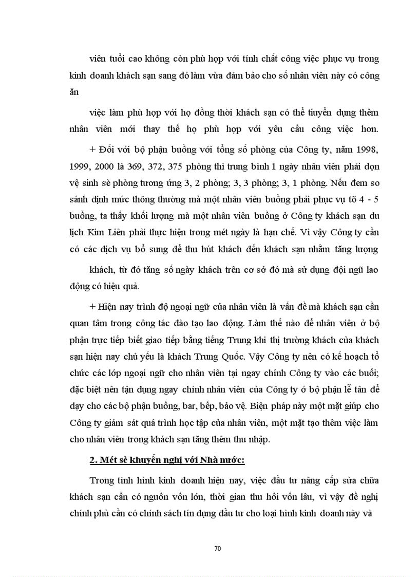 image for page Nâng cao hiệu quả sử dụng lao động tại Công ty khách sạn du lịch Kim Liên