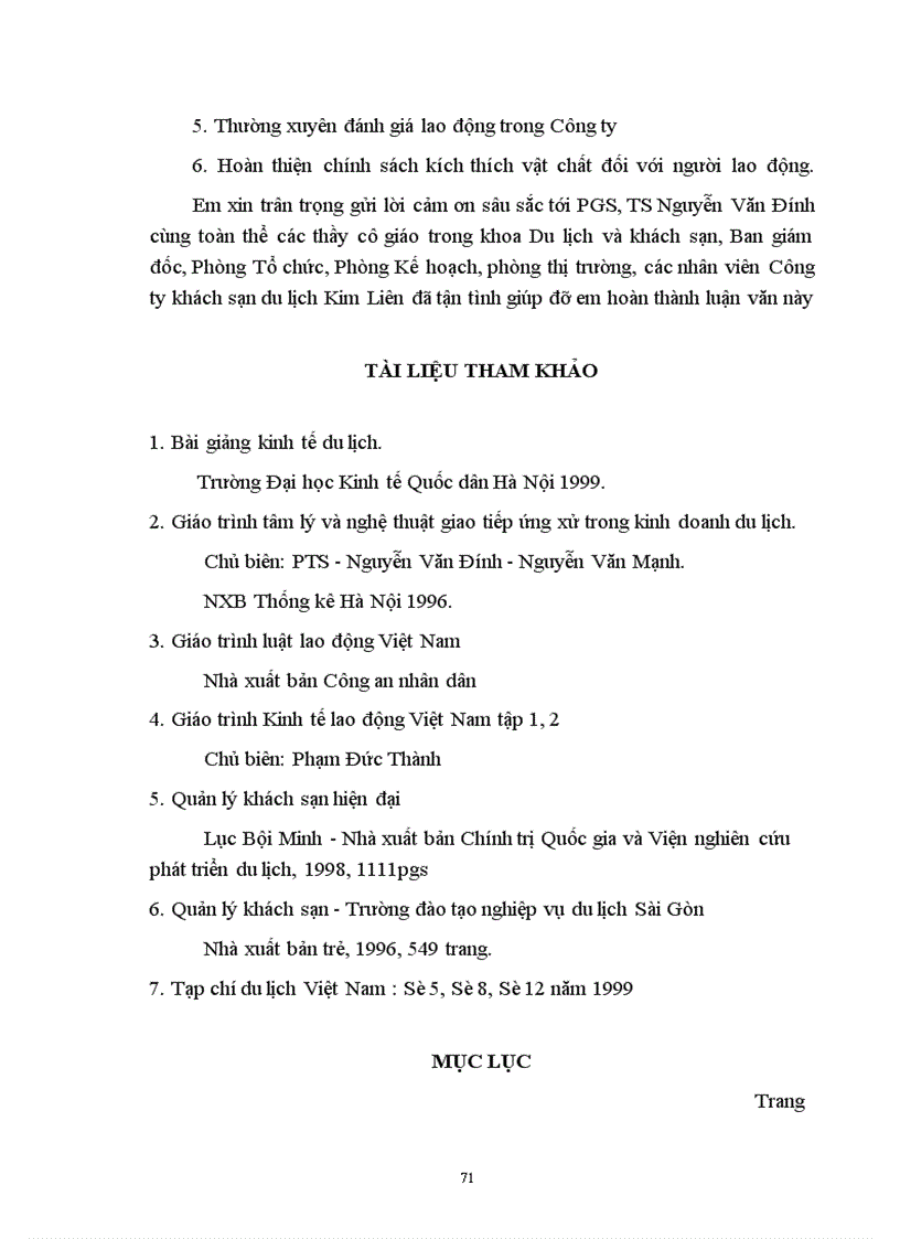 image for page Nâng cao hiệu quả sử dụng lao động tại Công ty khách sạn du lịch Kim Liên