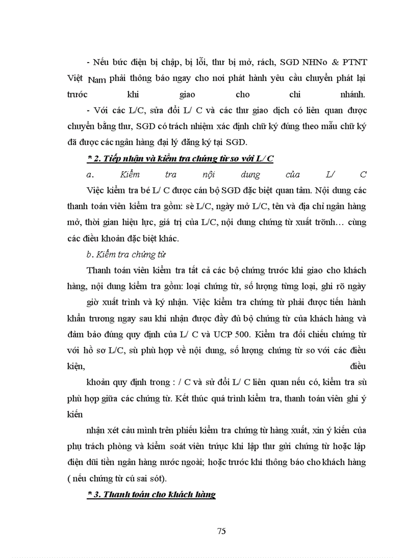 image for page Rủi ro trong phương thức thanh toán Tín dụng chứng từ và các giải pháp hạn chế rủi ro tại Sở giao dịch Ngân hàng Nông nghiệp và Phát triển Nông thôn Việt Nam