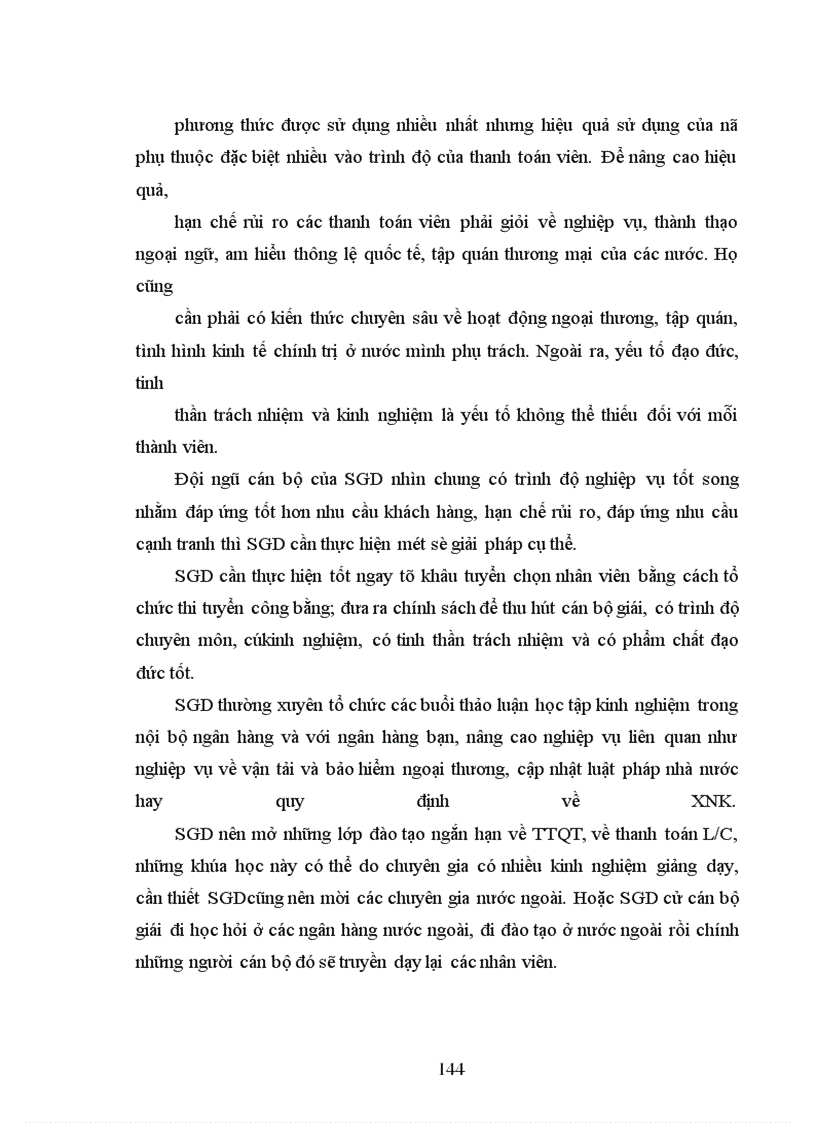 image for page Rủi ro trong phương thức thanh toán Tín dụng chứng từ và các giải pháp hạn chế rủi ro tại Sở giao dịch Ngân hàng Nông nghiệp và Phát triển Nông thôn Việt Nam