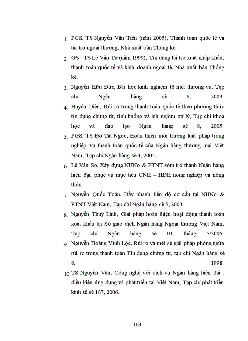 image for page Rủi ro trong phương thức thanh toán Tín dụng chứng từ và các giải pháp hạn chế rủi ro tại Sở giao dịch Ngân hàng Nông nghiệp và Phát triển Nông thôn Việt Nam