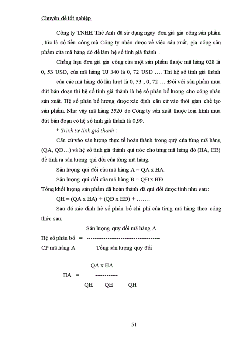 image for page Công tác kế toán tập hợp chi phí sản xuất và tính giá thành sản phẩm tại Công ty TNHH Thế Anh