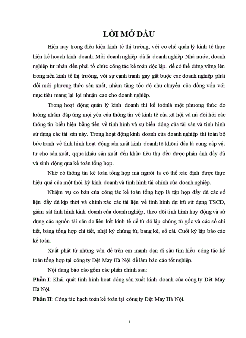 image for page Hạch toán kế toán tại công ty Dệt May Hà Nội