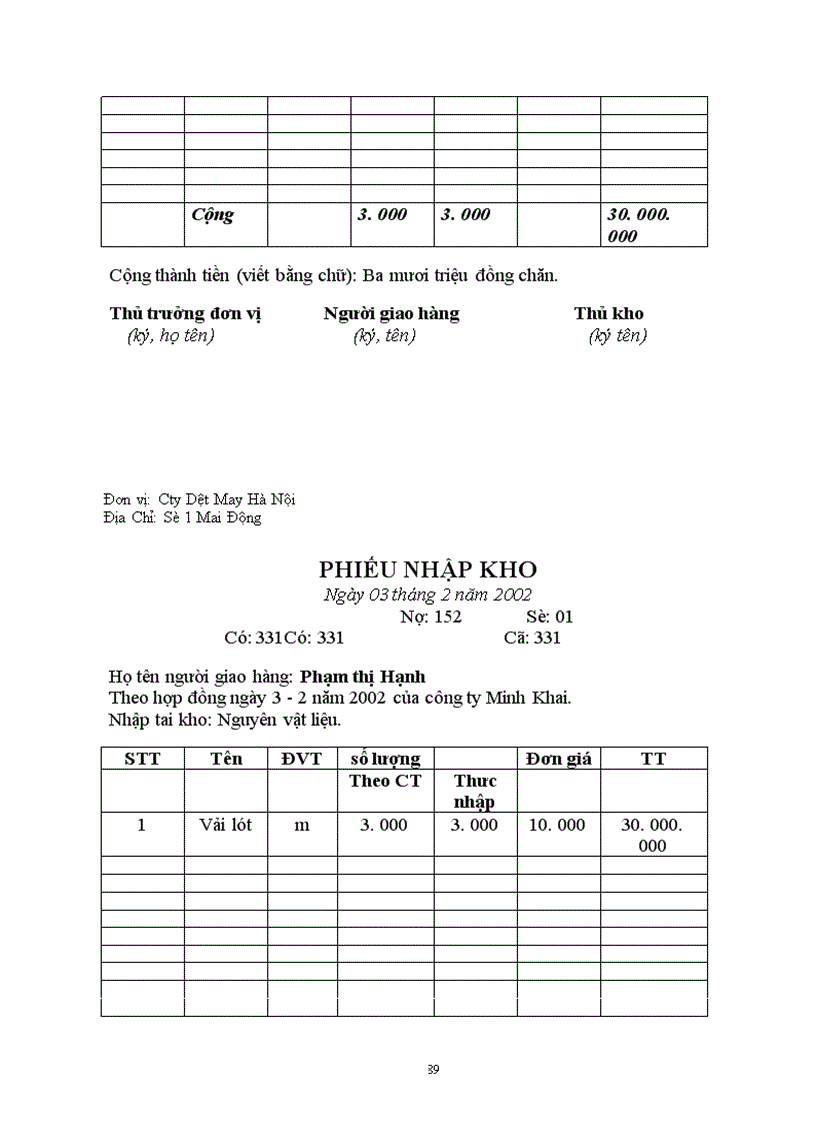 image for page Hạch toán kế toán tại công ty Dệt May Hà Nội