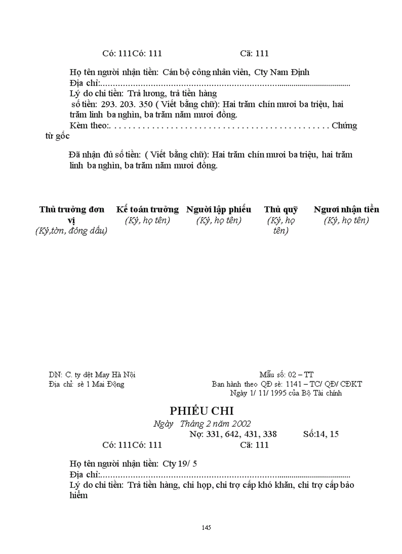image for page Hạch toán kế toán tại công ty Dệt May Hà Nội