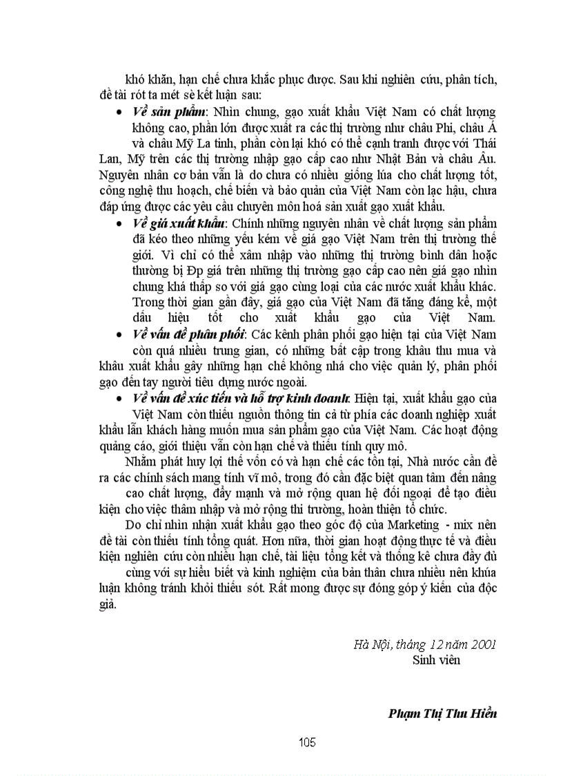 image for page Đẩy mạnh xuất khẩu gạo của Việt Nam theo quan điểm Marketing-mix