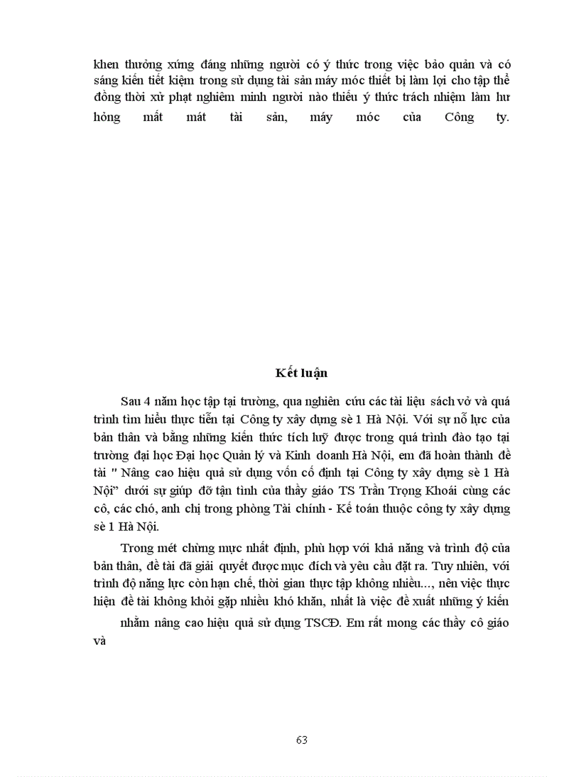 image for page Nâng cao hiệu quả sử dụng vốn cố định tại Công ty xây dựng số 1 Hà Nội