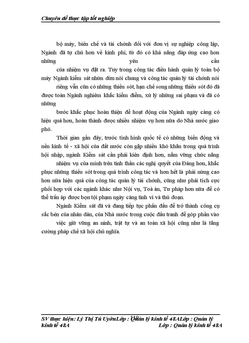 image for page Một số giải pháp nhằm hoàn thiện công tác quản lý tài chính của ngành Kiểm sát nhân dân