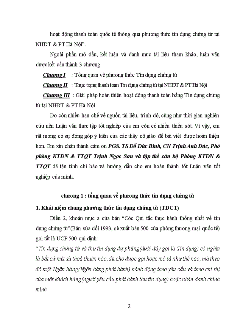 image for page Giải pháp hoàn thiện và phát triển hoạt động thanh toán quốc tế thông qua phương thức tín dụng chứng từ tại NHĐT&PT Hà Nội