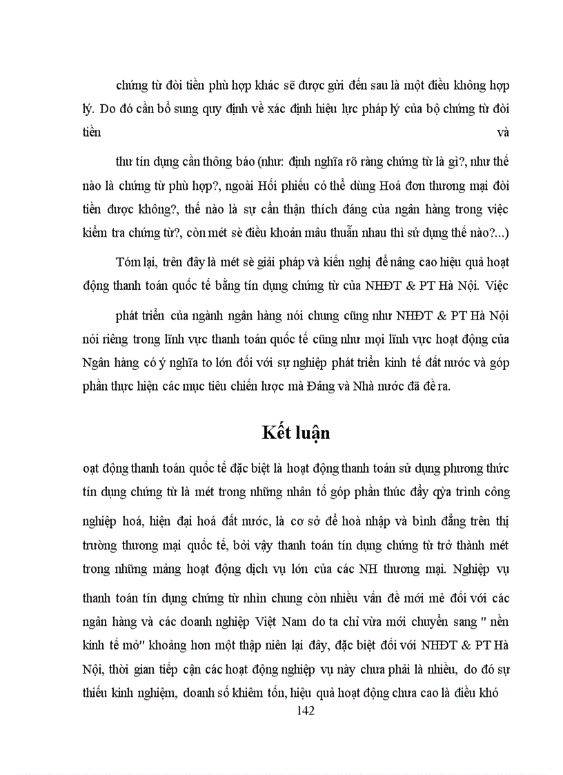 image for page Giải pháp hoàn thiện và phát triển hoạt động thanh toán quốc tế thông qua phương thức tín dụng chứng từ tại NHĐT&PT Hà Nội