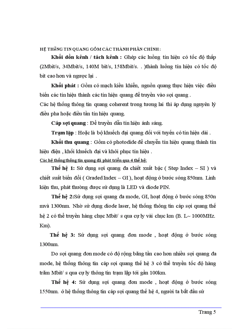image for page Một số phương pháp đo trên sợi quang