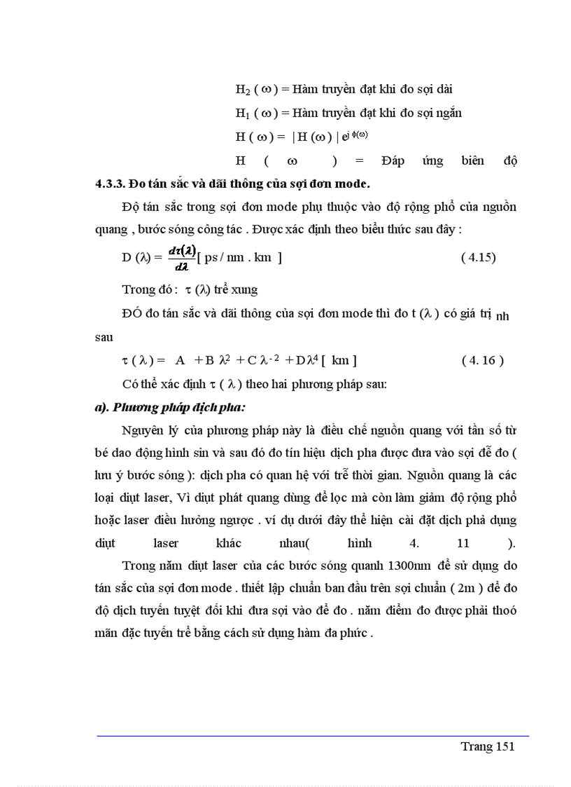 image for page Một số phương pháp đo trên sợi quang
