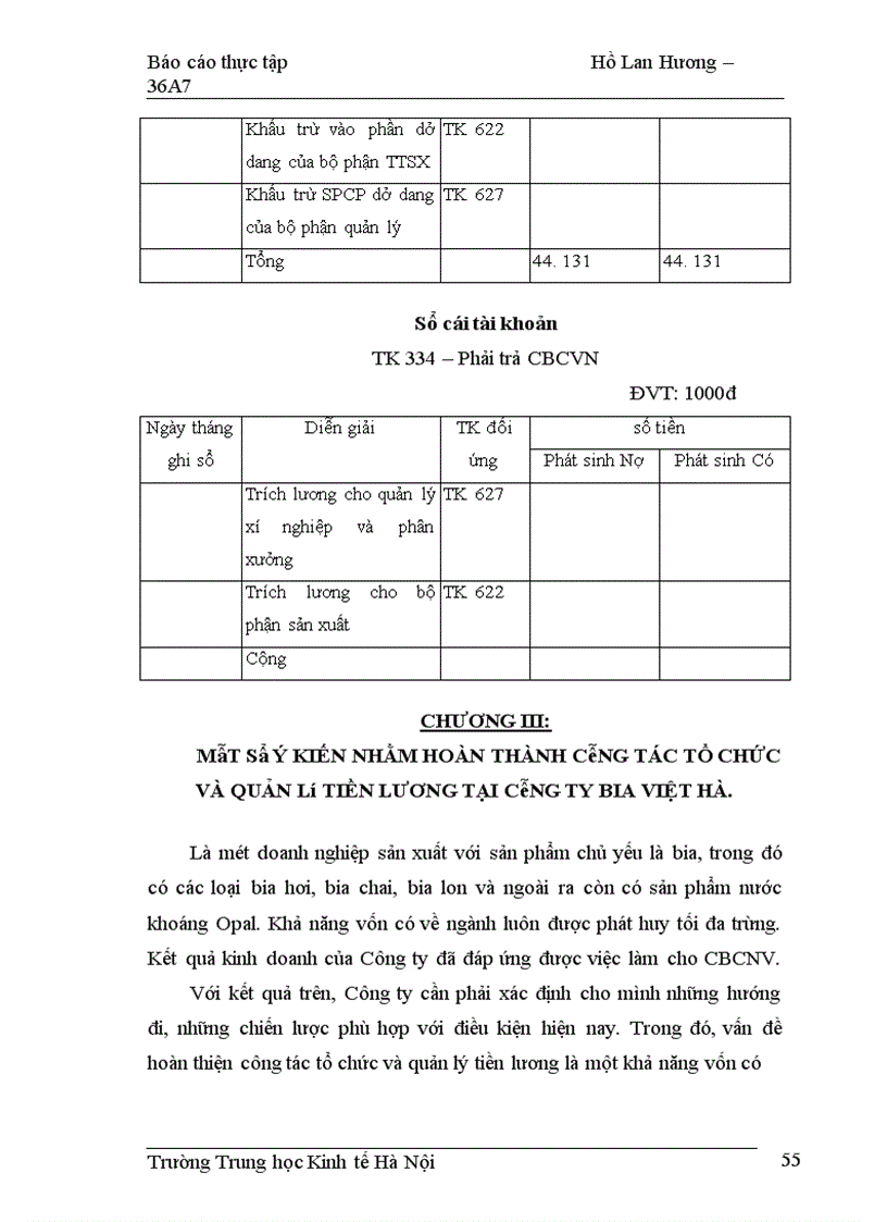 image for page Một số ý kiến nhằm hoàn thành công tác tổ chức và quản lý tiền lương tại Công ty bia Việt Hà