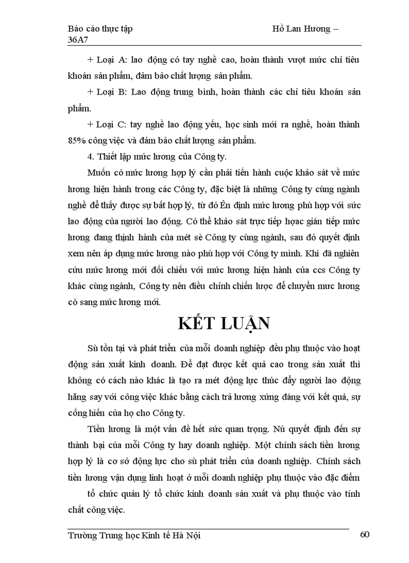 image for page Một số ý kiến nhằm hoàn thành công tác tổ chức và quản lý tiền lương tại Công ty bia Việt Hà