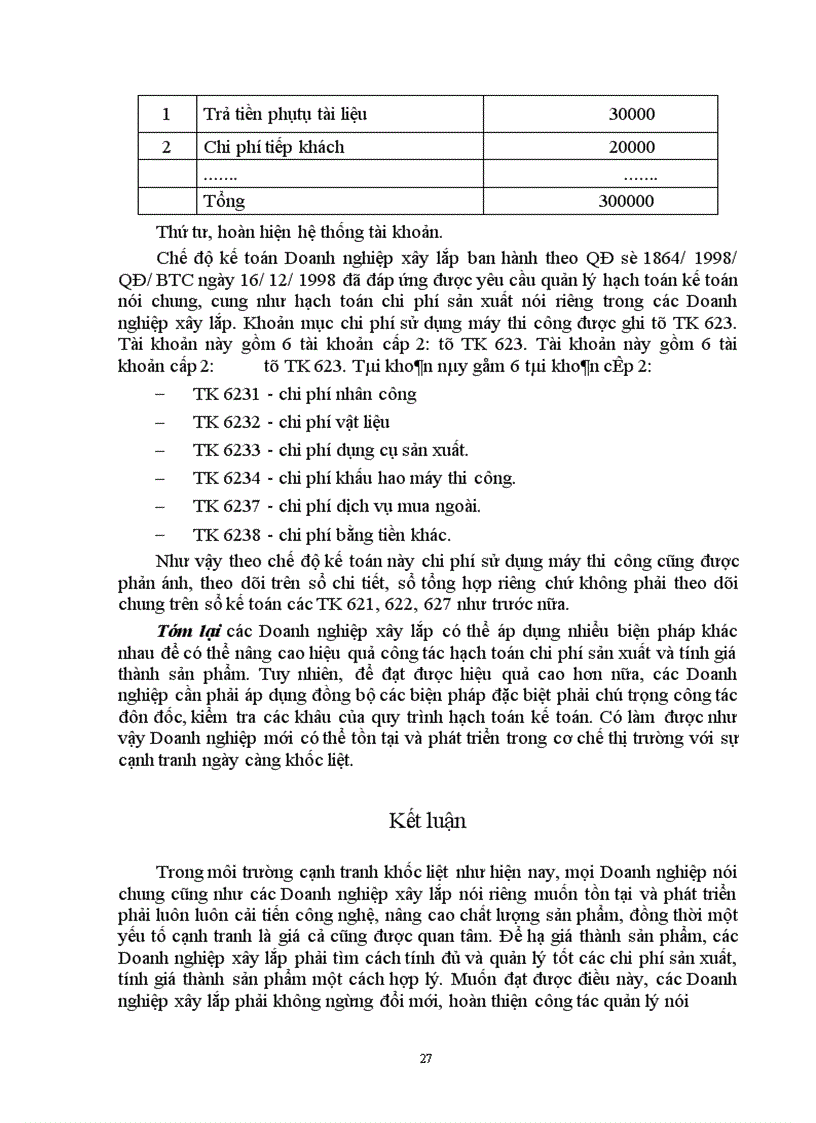 image for page Hoàn thiện hạch toán chi phí sản xuất và tính giá thành sản phẩm tại các Doanh nghiệp xây lắp