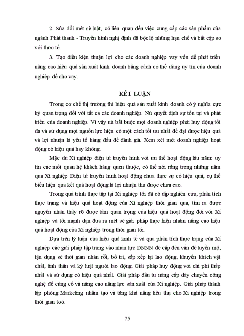 image for page Những biện pháp cơ bản nhằm nâng cao hiệu quả hoạt động của Xí nghiệp điện tử Truyền hình trong thời gian tới