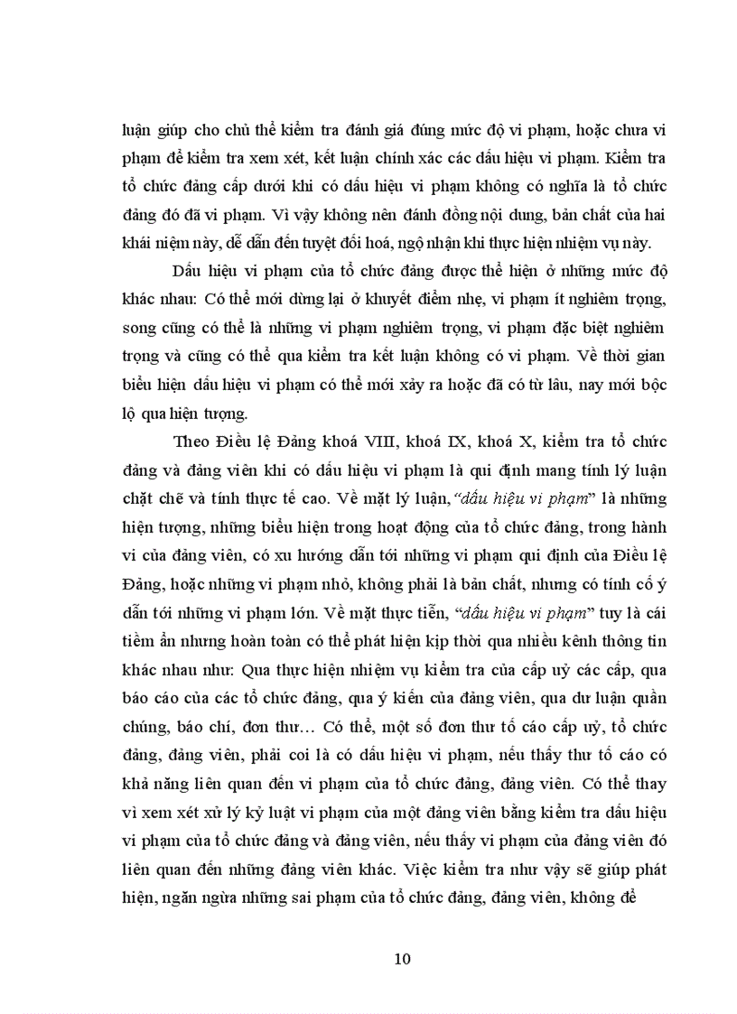 image for page Kiểm tra tổ chức Đảng khi có dấu hiệu vi phạm nhằm củng cố hệ thống chính trị ở các tỉnh Duyên hải Miền Trung và Tây Nguyên hiện nay