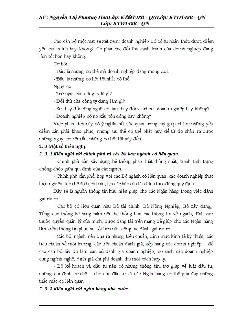 image for page Rủi ro và đánh giá rủi ro trong thẩm định dự án vay vốn tại ngân hàng TMCP ngoại thương Hà Nội