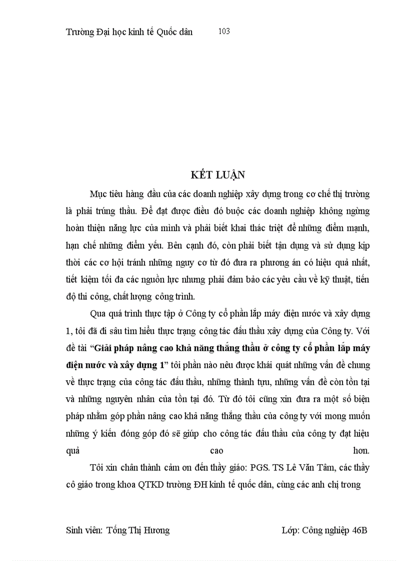 image for page Giải pháp nâng cao khả năng thắng thầu ở Công ty cổ phần lắp máy điện nước và xây dựng 1