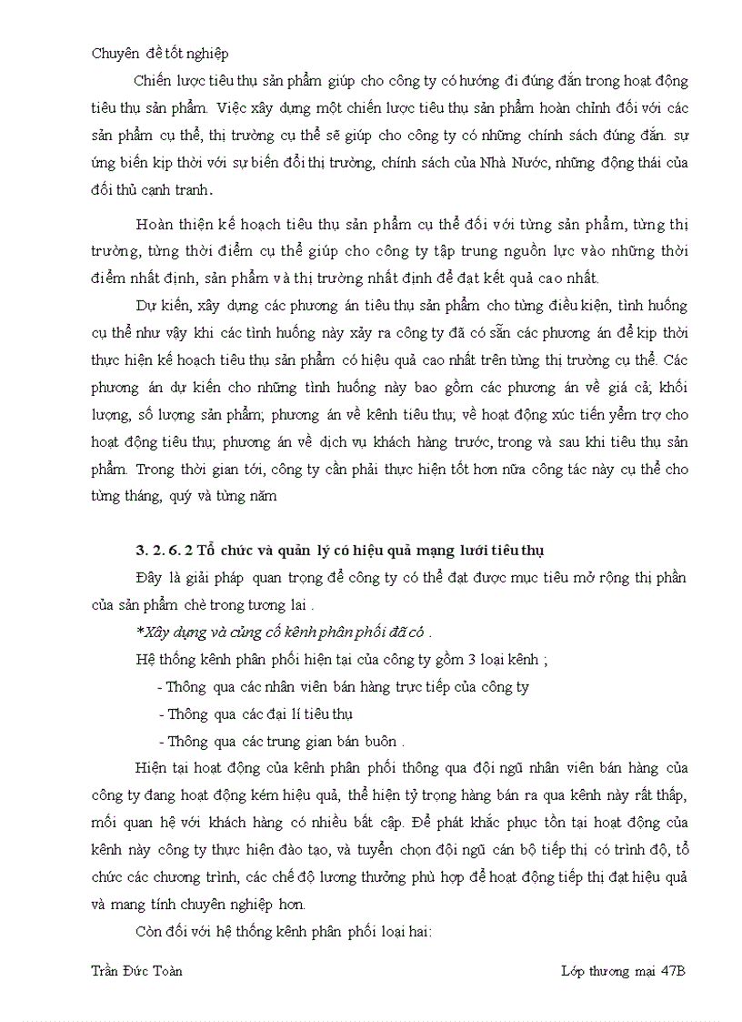 image for page Một số biện pháp thúc đẩy tiêu thụ sản phẩm chè của Công ty cổ phần chè Quân chu