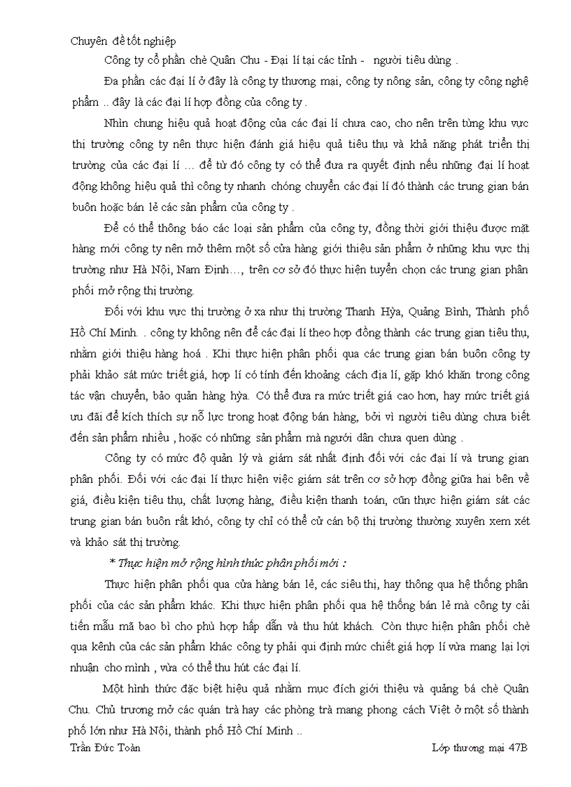 image for page Một số biện pháp thúc đẩy tiêu thụ sản phẩm chè của Công ty cổ phần chè Quân chu