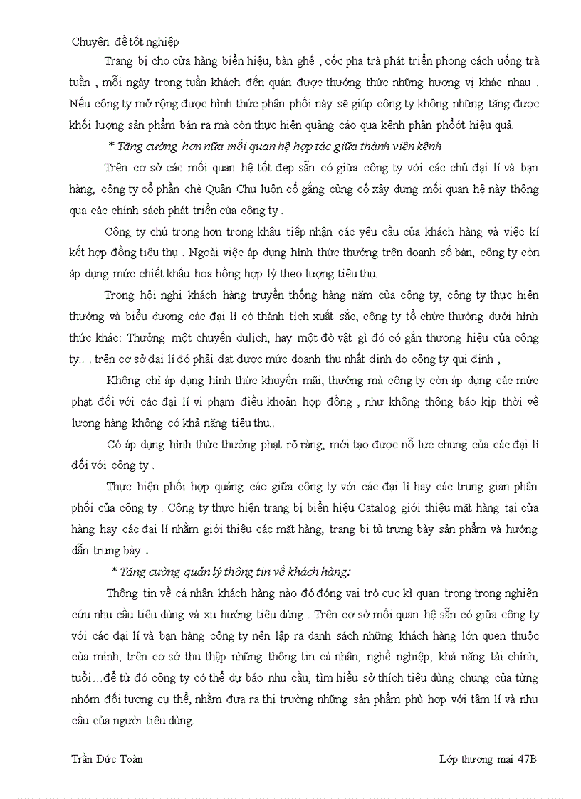 image for page Một số biện pháp thúc đẩy tiêu thụ sản phẩm chè của Công ty cổ phần chè Quân chu