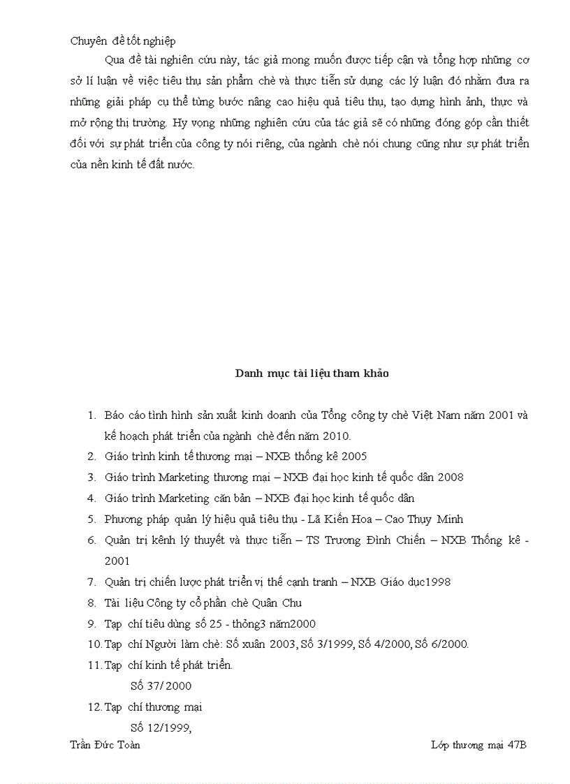 image for page Một số biện pháp thúc đẩy tiêu thụ sản phẩm chè của Công ty cổ phần chè Quân chu