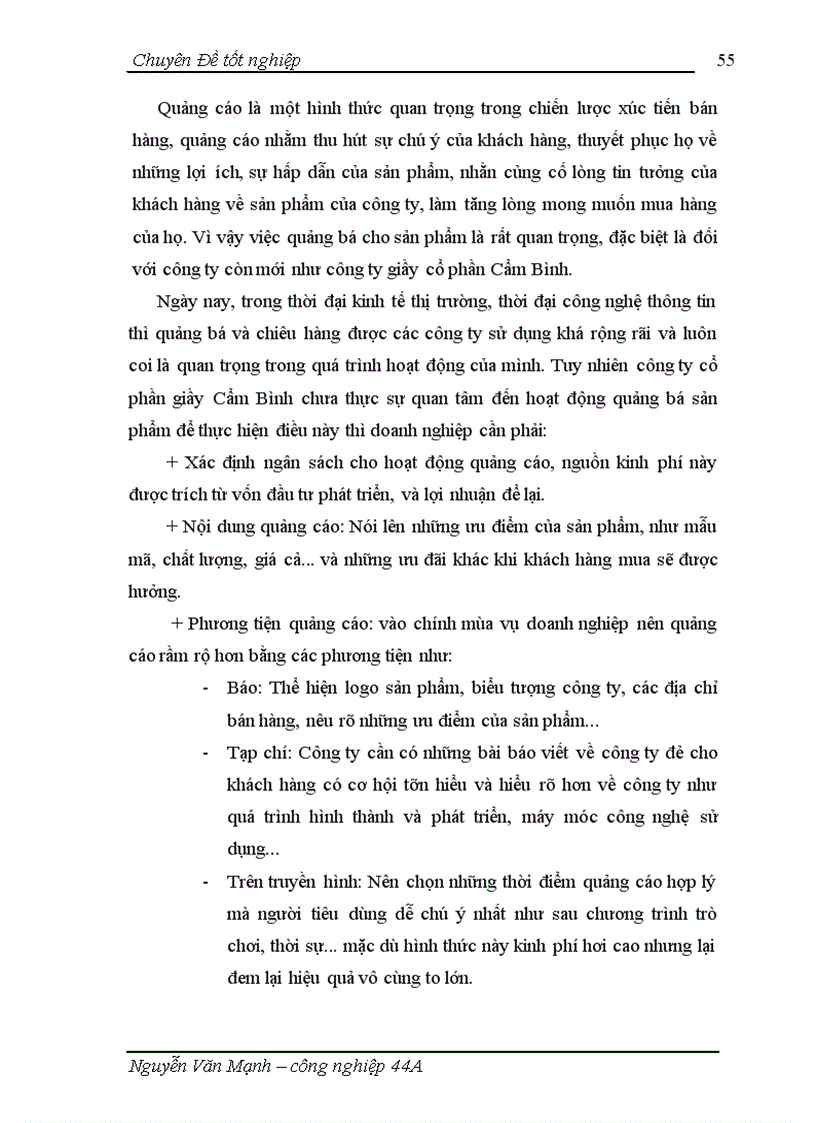 image for page Một số giải pháp phát triển thị trường tại công ty cổ phần giầy Cẩm Bình