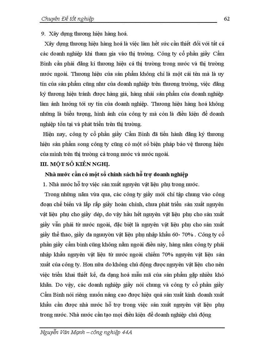 image for page Một số giải pháp phát triển thị trường tại công ty cổ phần giầy Cẩm Bình