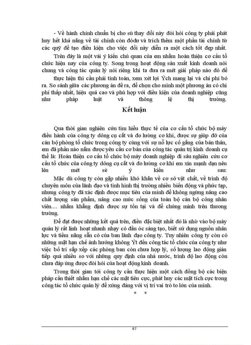 image for page Phân tích thực trạng cơ cấu tổ chức bộ máy quản lý ở Công ty Dụng cụ cắt và đo lường cơ khí