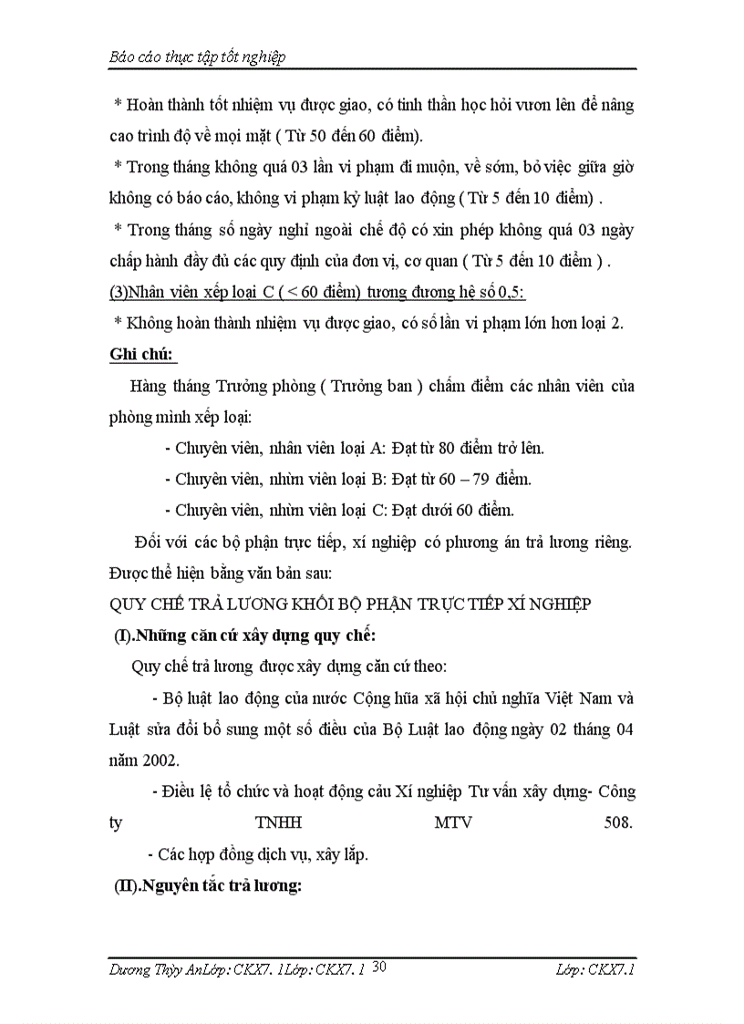 image for page Báo cáo thực tập tại Công ty TNHH MTV 508