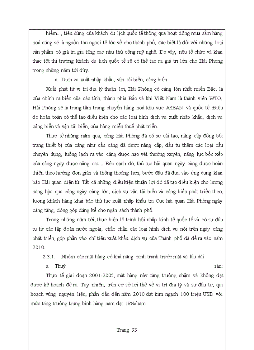 image for page Phát triển các mặt hàng xuất khẩu của thành phố Hải Phòng giai đoạn 2006 – 2010