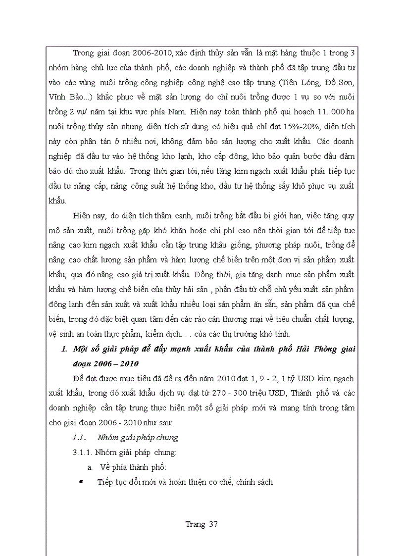 image for page Phát triển các mặt hàng xuất khẩu của thành phố Hải Phòng giai đoạn 2006 – 2010